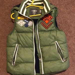 Boys green puffy vest!